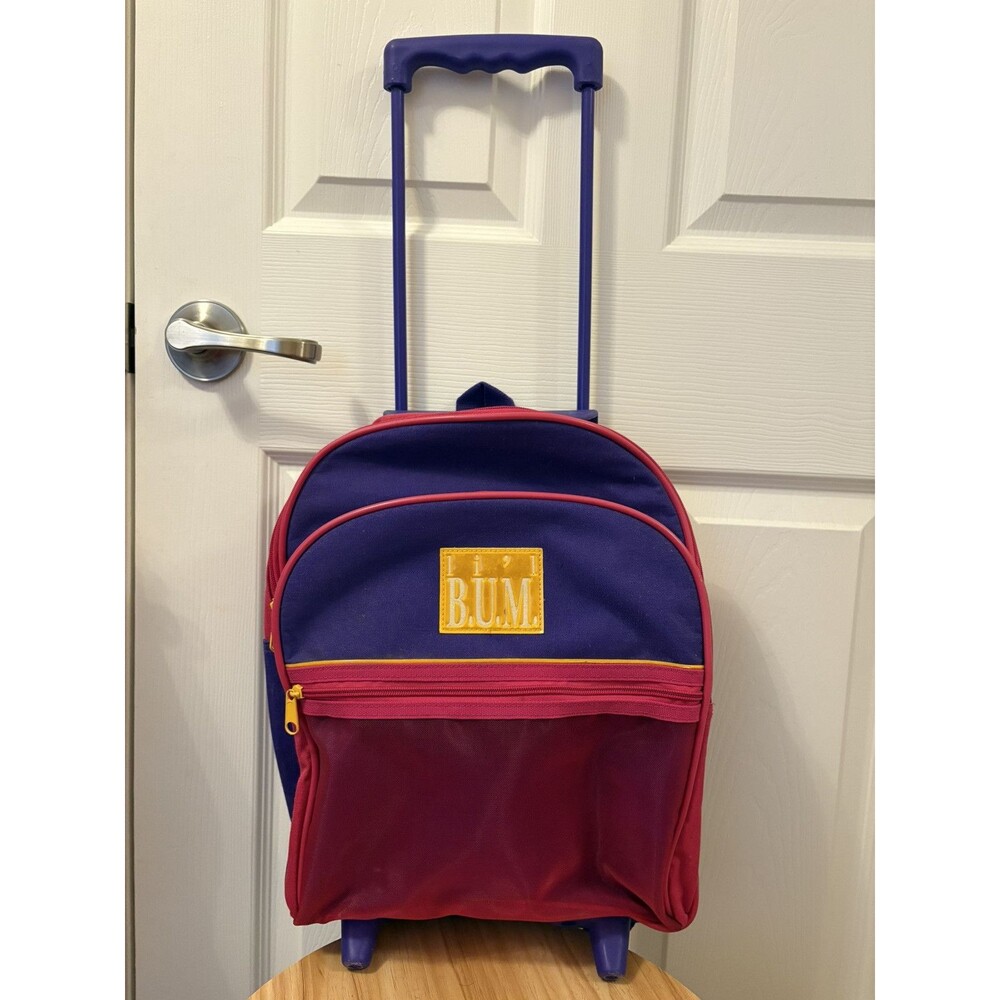 90s Li'l BUM Rolling Child's Canvas Retro B.U.M. Equipment Backpack & Fanny Pack